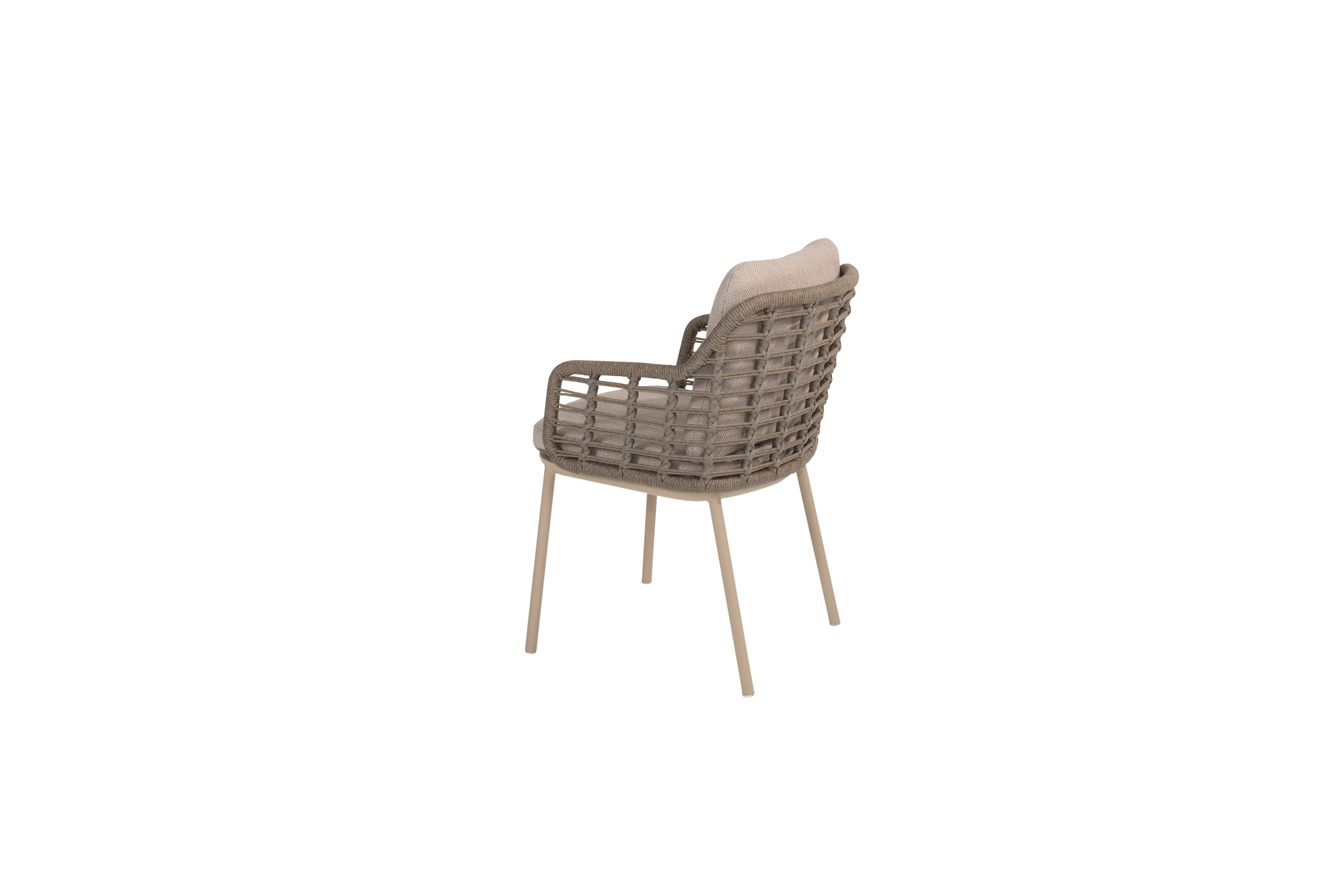 Taste Puglia Dining Chair With Cushion - Latte